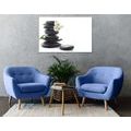 CANVAS PRINT ZEN STONES WITH LILY - PICTURES FENG SHUI - PICTURES