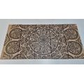 5-PIECE CANVAS PRINT MANDALA WITH AN ABSTRACT NATURAL PATTERN - PICTURES FENG SHUI - PICTURES