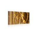 WANDBILD BUDDHA-STATUE IM TEMPEL - BILDER MIT FENG SHUI-MOTIVEN - BILDER