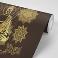 CARTA DA PARATI – BUDDHA DORATO MEDITATIVO - CARTA DA PARATI FENG SHUI - CARTA DA PARATI