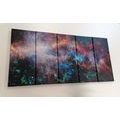 5-PIECE CANVAS PRINT ENDLESS GALAXY - PICTURES OF SPACE AND STARS - PICTURES