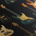 WANDBILD MUSIK IN DEN FARBEN DER NACHT - MUSIKBILDER - BILDER