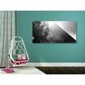 TABLEAU SUR TOILE – GRATTE-CIEL EN NOIR ET BLANC - TABLEAUX EN NOIR ET BLANC - TABLEAUX