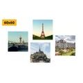 CANVAS PRINT SET FOR PEOPLE WHO LOVE FRANCE - SET OF PICTURES - PICTURES