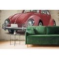 TAPETE ROTER OLDTIMER - VINTAGE- UND RETRO-TAPETEN - TAPETEN