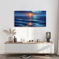 OBRAZ DRAMATICKÉ NEBE A MOŘE - OBRAZY VÝCHOD A ZÁPAD SLUNCE - OBRAZY