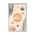 POSTER CERCURI ELEGANTE PEACH FUZZ - FORME ABSTRACTE - POSTERE