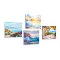 CANVAS PRINT SET SEA AND A BEACH - SET OF PICTURES - PICTURES