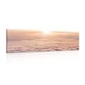 IMPRESSION SUR TOILE COUCHER DE SOLEIL DEPUIS LE HUBLOT DE L'AVION - IMPRESSION SUR TOILE DE NATURE ET PAYSAGE - IMPRESSION SUR TOILE