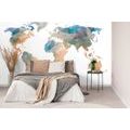 SELF ADHESIVE WALLPAPER POLYGONAL WORLD MAP - SELF-ADHESIVE WALLPAPERS - WALLPAPERS