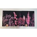 5-PIECE CANVAS PRINT VARIATIONS OF GRASS IN PINK - STILL LIFE PICTURES{% if product.category.pathNames[0] != product.category.name %} - PICTURES{% endif %}