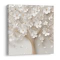 OBRAZ BÍLÁ HARMONIE STROMU ŽIVOTA - OBRAZY STROM ŽIVOTA - OBRAZY