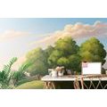 PAPIER PEINT AUTOCOLLANT PAYSAGE VERT - PAPIERS PEINTS AUTOCOLLANTS - PAPIER PEINT