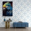 CANVAS PRINT BLUE-GOLD PARROT - PICTURES LORDS OF THE ANIMAL KINGDOM - PICTURES