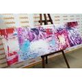 CANVAS PRINT PURPLE TEXTURE - ABSTRACT PICTURES - PICTURES