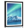 AFFICHE AVEC MONTURE LE ARCTIC NORTHERN LIGHTS - NATURE - AFFICHES