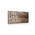 QUADRO CON LE PAROLE "LIVE LOVE LAUGH" - QUADRI CON SCRITTE E CITAZIONI - QUADRI