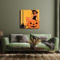OBRAZ ČARODĚJKA S MASKOU - HALLOWEENSKÉ A HOROROVÉ OBRAZY - OBRAZY