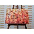 CANVAS PRINT DANDELION IN SHADES OF ORANGE - ABSTRACT PICTURES{% if product.category.pathNames[0] != product.category.name %} - PICTURES{% endif %}