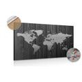 PICTURE ON A CORK MAP ON WOOD IN BLACK & WHITE - PICTURES ON CORK{% if kategorie.adresa_nazvy[0] != zbozi.kategorie.nazev %} - PICTURES{% endif %}
