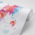 PAPIER PEINT AUTOCOLLANT AQUARELLE CARTE DU MONDE - PAPIERS PEINTS AUTOCOLLANTS - PAPIER PEINT