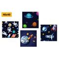 CANVAS PRINT SET MYSTERIOUS UNIVERSE - SET OF PICTURES - PICTURES