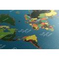 CANVAS PRINT STYLISH MAP - PICTURES OF MAPS - PICTURES