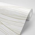 PAPIER PEINT STRUCTURE D'UNE FEUILLE DANS UN DESIGN LUMINEUX - PAPIER PEINT NATURE - PAPIER PEINT