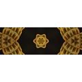 CANVAS PRINT INTERESTING GOLDEN MANDALA - PICTURES FENG SHUI - PICTURES