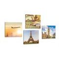 CANVAS PRINT SET HISTORY OF MAGNIFICENT CITIES - SET OF PICTURES - PICTURES
