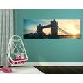 CANVAS PRINT SUNSET OVER MAGICAL LONDON - PICTURES OF CITIES - PICTURES