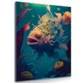 CANVAS PRINT SURREALISTIC SEA DEVIL - PICTURES UNDERWATER WORLD - PICTURES