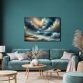 OBRAZ BOUŘE NAD OCEÁNEM - OBRAZY MOŘE A PLÁŽ - OBRAZY