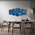 TABLEAU EN 5 PARTIES – YEUX BLEUS PROTECTEURS - TABLEAUX PAR THÈME - TABLEAUX