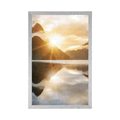 POSTER WUNDERSCHÖNER SONNENAUFGANG IN NEUSEELAND - NATUR - POSTER