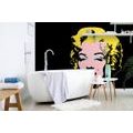 TAPETE POP-ART VON MARILYN MONROE AUF SCHWARZEM HINTERGRUND - POP-ART-TAPETEN - TAPETEN