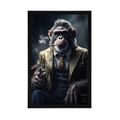 POSTER GANGSTER ANIMAL CIMPANZEU - GANGSTERI ANIMALI - POSTERE