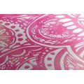 CANVAS PRINT MANDALA PINK WATERCOLOR - PICTURES FENG SHUI - PICTURES