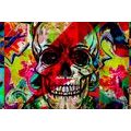 WALLPAPER SKULL IN A GRAFFITI DESIGN - WALLPAPERS STREET ART - WALLPAPERS