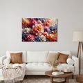 OBRAZ PESTROBAREVNÁ KVĚTINOVÁ HARMONIE - OBRAZY KVĚTŮ - OBRAZY