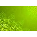 CANVAS PRINT MODERN ELEMENTS OF MANDALA IN SHADES OF GREEN - PICTURES FENG SHUI - PICTURES