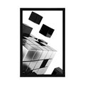 POSTER STRATEGIC CUBE IN BLACK AND WHITE - BLACK AND WHITE - POSTERS