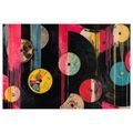 OBRAZ STREET ARTOVÉ VINYLOVÉ DESKY - HUDEBNÍ OBRAZY - OBRAZY