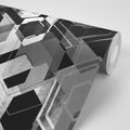 SAMOLEPIACA TAPETA GEOMETRIA V ČIERNOBIELOM PREVEDENÍ - TAPETY - 🔥 TOTÁLNY VÝPREDAJ 🔥