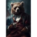 IMPRESSION SUR TOILE ANIMAL GANGSTER OURS - IMPRESSIONS SUR TOILE ANIMAL GANGSTERS - IMPRESSION SUR TOILE