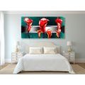 CANVAS PRINT ABSTRACT RED CALLA FLOWERS - ABSTRACT PICTURES - PICTURES