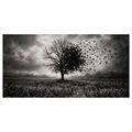 QUADRO SU TELA – ALBERO DELLA VITA IN PAESAGGIO OSCURO - QUADRI HALLOWEEN E HORROR - STAMPE E QUADRI