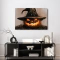WANDBILD KÜRBISSE IM HEXENHUT - HALLOWEEN- UND HORROR-BILDER - BILDER