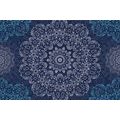 SAMOLEPÍCÍ TAPETA MODRÁ MANDALA S ABSTRAKTNÍM VZOREM - SAMOLEPÍCÍ TAPETY - TAPETY
