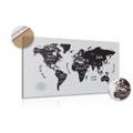 PICTURE OF A UNIQUE BLACK & WHITE MAP ON A CORK - PICTURES ON CORK{% if kategorie.adresa_nazvy[0] != zbozi.kategorie.nazev %} - PICTURES{% endif %}